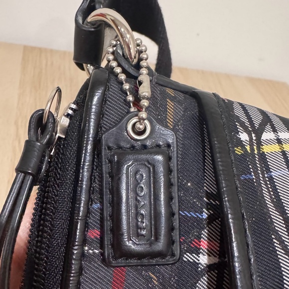 Coach Poppy Tartan Plaid Glitter Signature Vintage Y2K Crossbody Bag - Picture 8 of 10